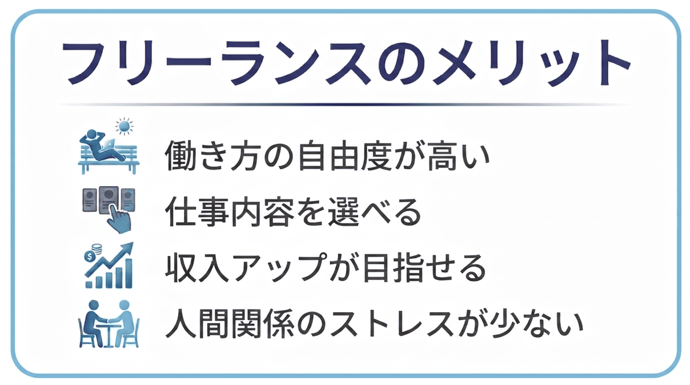 フリーランスのメリット